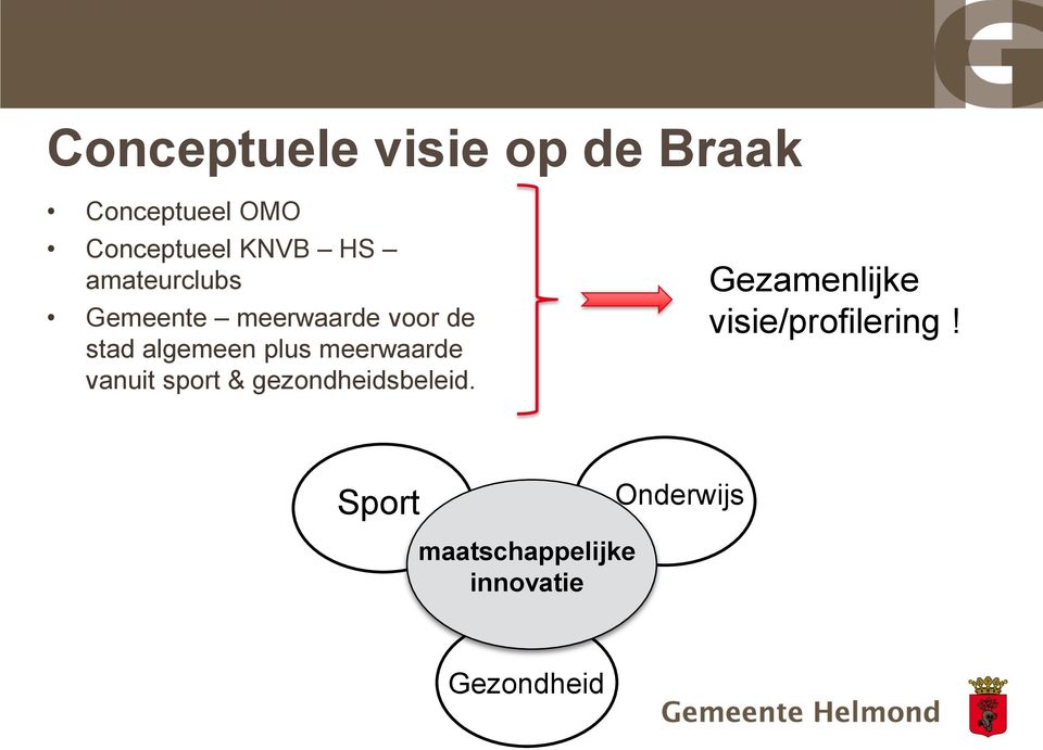 meerwaarde vanuit sport & gezondheidsbeleid.