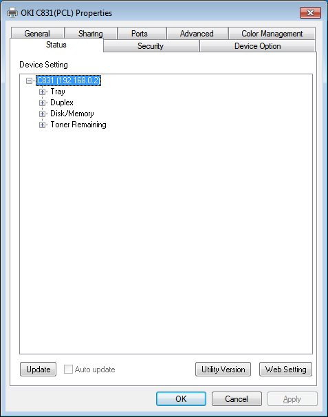 Hulpprogramma's voor Windows 4 4. Hulpprogramma's gebruiken d e Voer bij [Port Number] het poortnummer in. Klik op [OK].