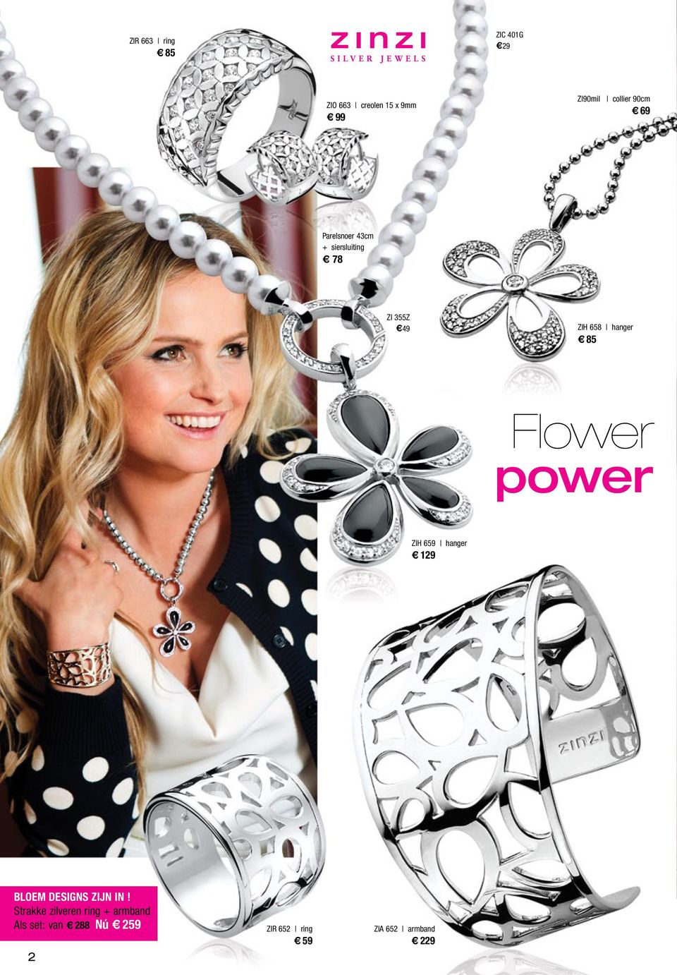 Flower power ZIH 659 hanger h 129 BLOEM DESIGNS ZIJN IN!