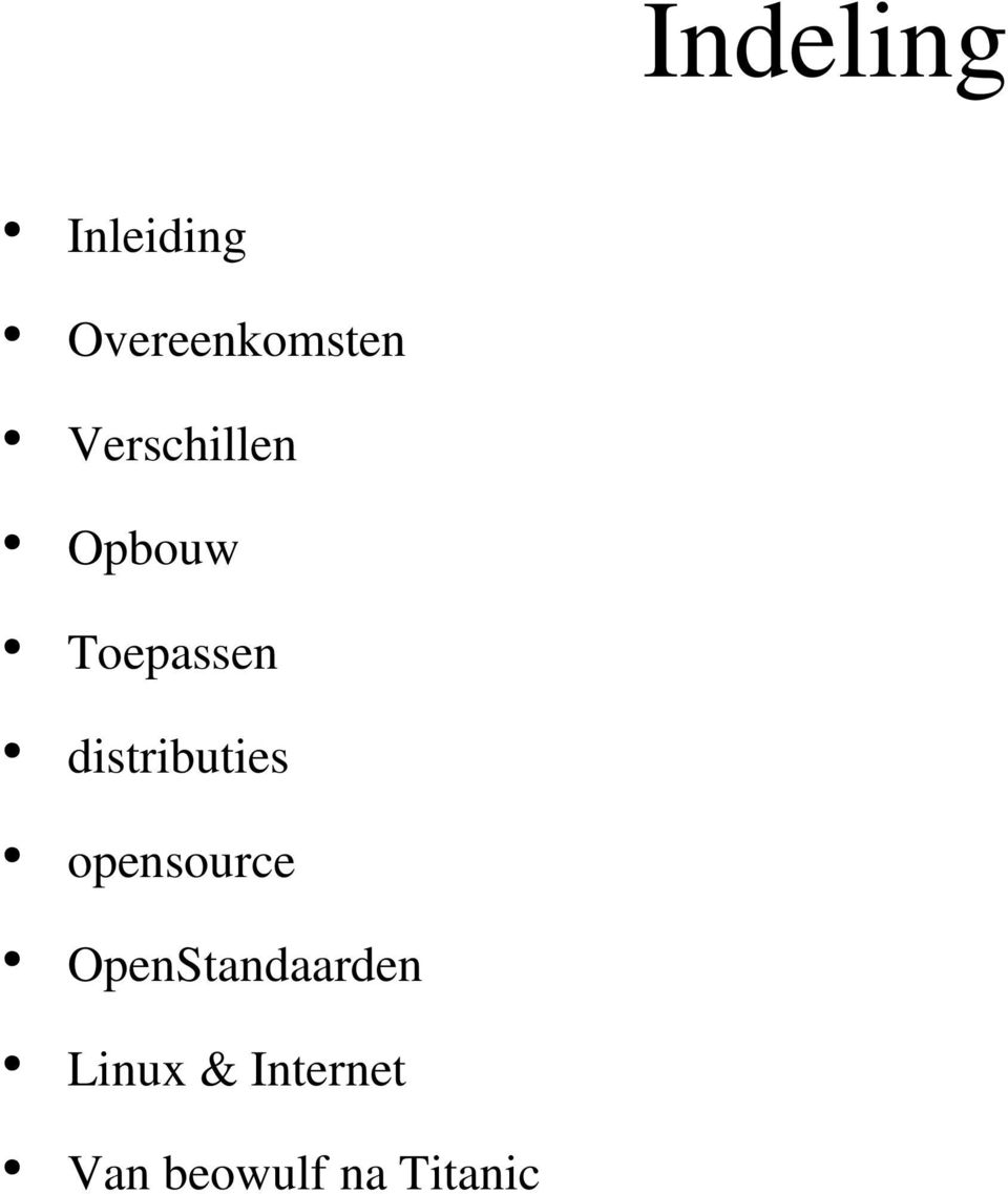 distributies opensource