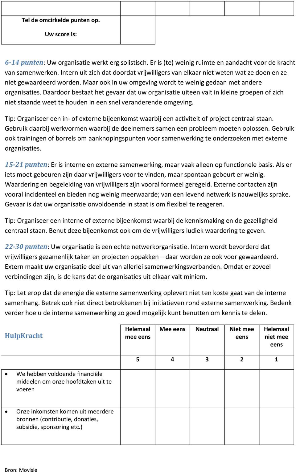 Daardoor bestaat het gevaar dat uw organisatie uiteen valt in kleine groepen of zich niet staande weet te houden in een snel veranderende omgeving.