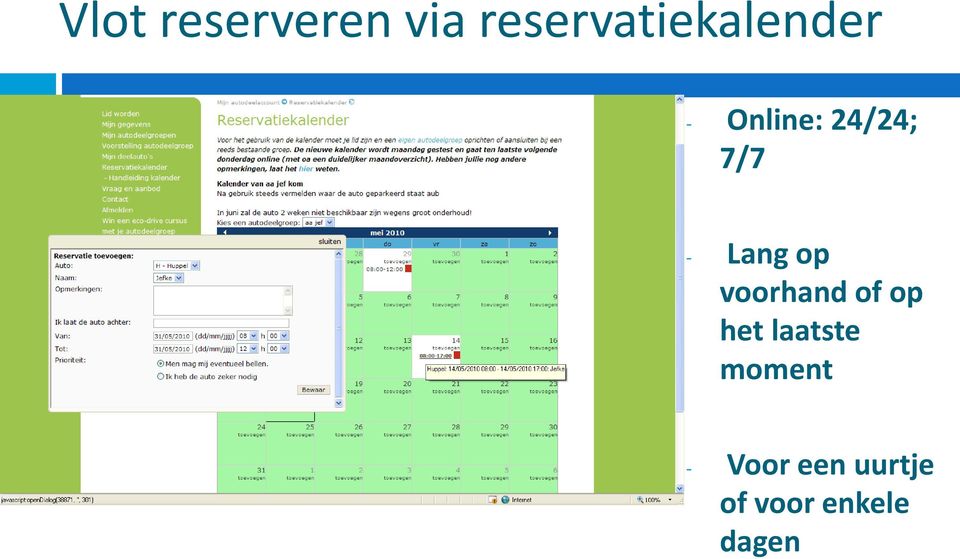 7/7 - Lang op voorhand of op het