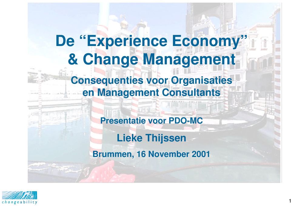 Management Consultants Presentatie voor