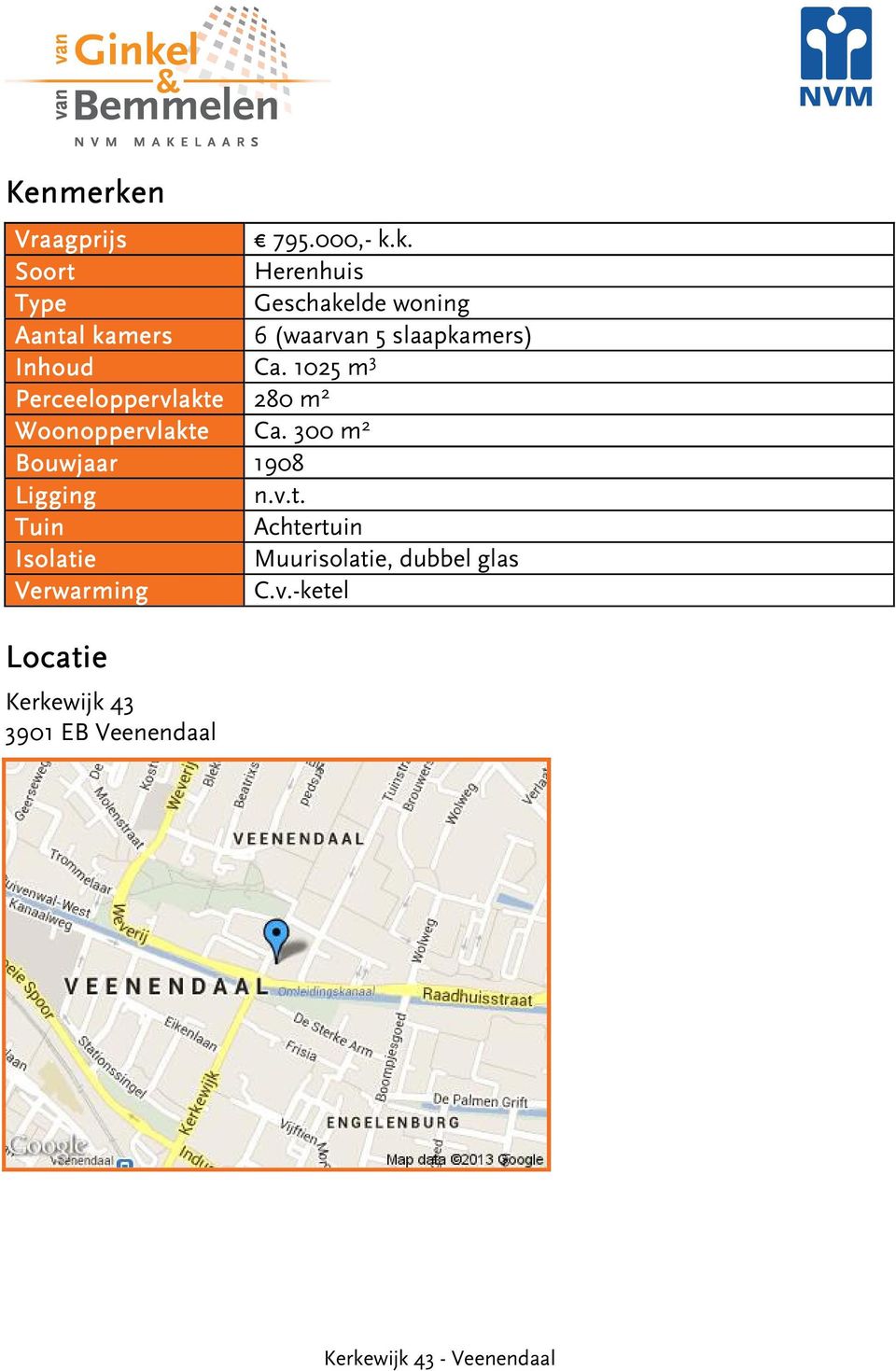 k. Soort Herenhuis Type Geschakelde woning Aantal kamers 6 (waarvan 5 slaapkamers)