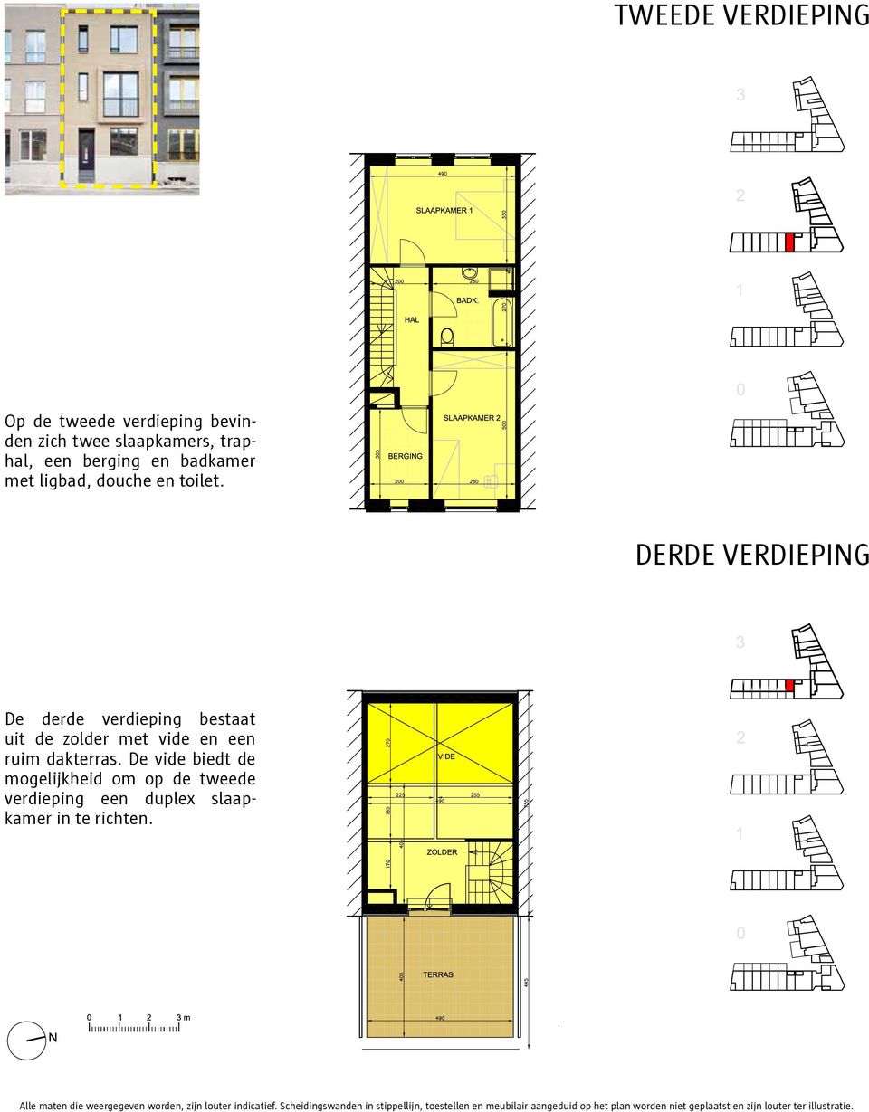 De vide biedt de mogelijkheid om op de tweede verdieping een duplex slaapkamer in te richten.