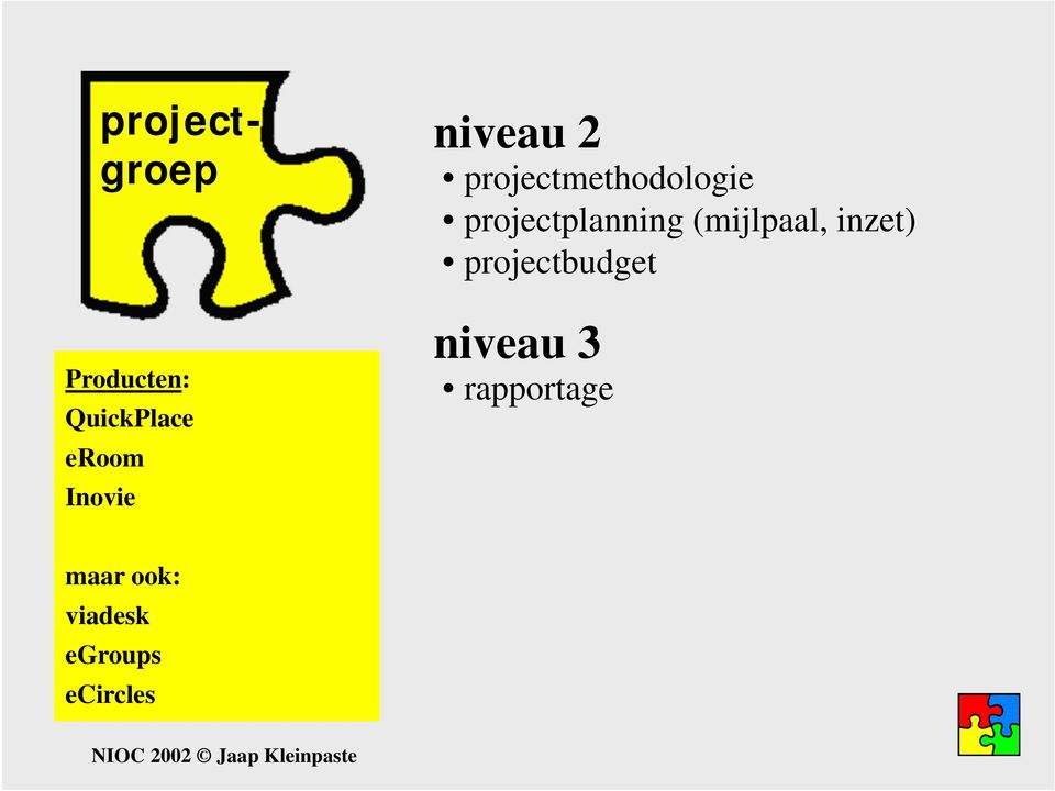 self- en peerassessment relatie maar ook: met metaproject assessmentresultaten viadesk naar portfolio