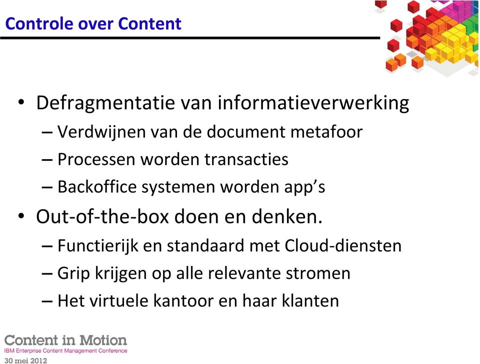 app s Out-of-the-box doen en denken.