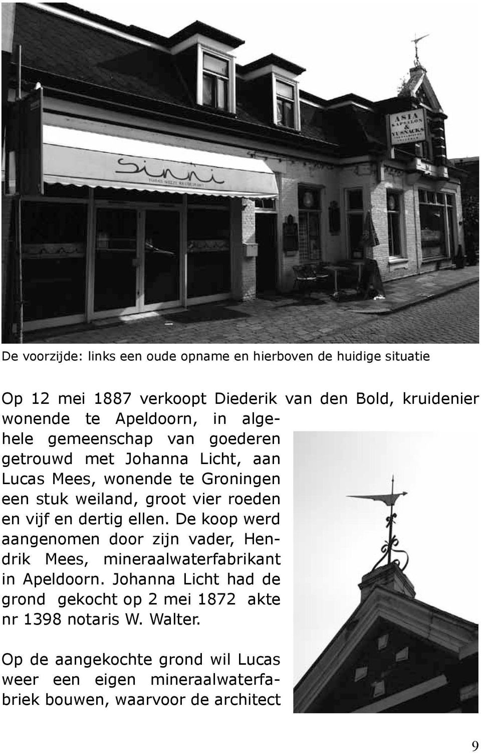 roeden en vijf en dertig ellen. De koop werd aangenomen door zijn vader, Hendrik Mees, mineraalwaterfabrikant in Apeldoorn.