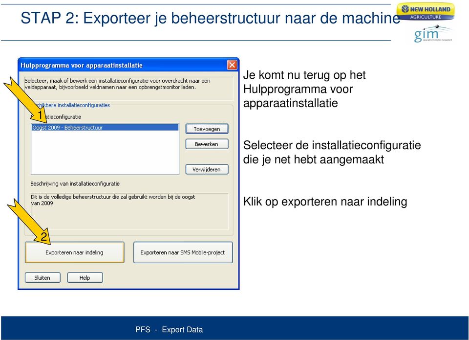 apparaatinstallatie Selecteer de installatieconfiguratie