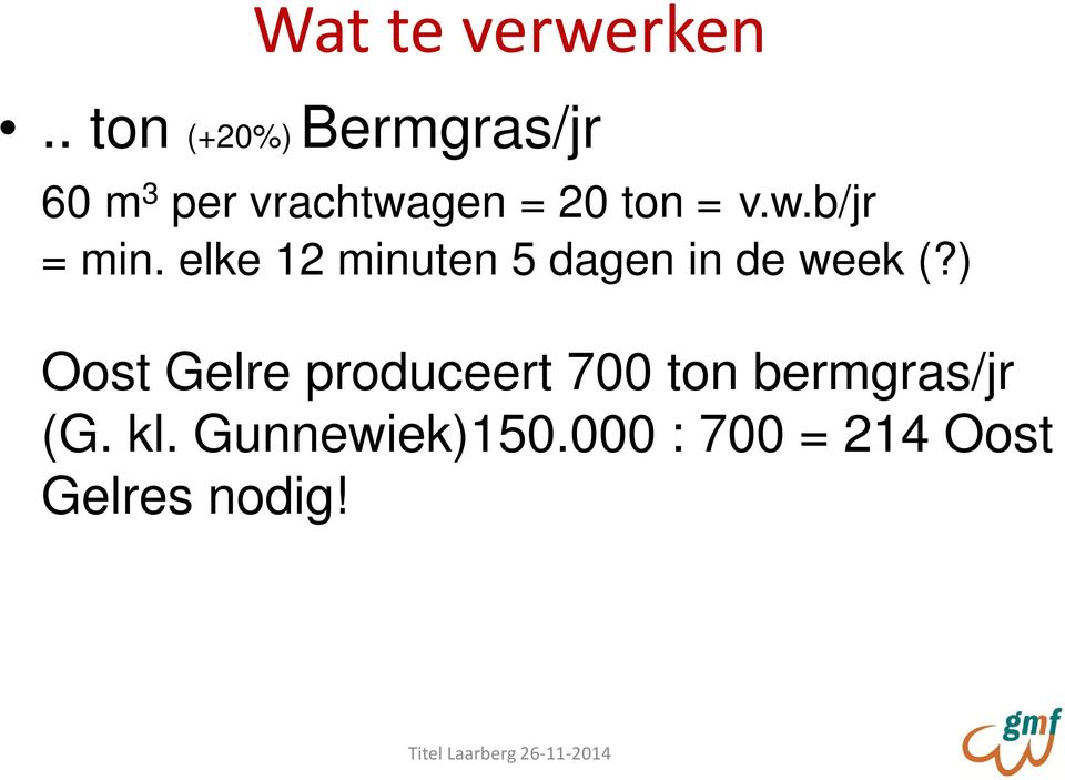 = v.w.b/jr = min. elke 12 minuten 5 dagen in de week (?