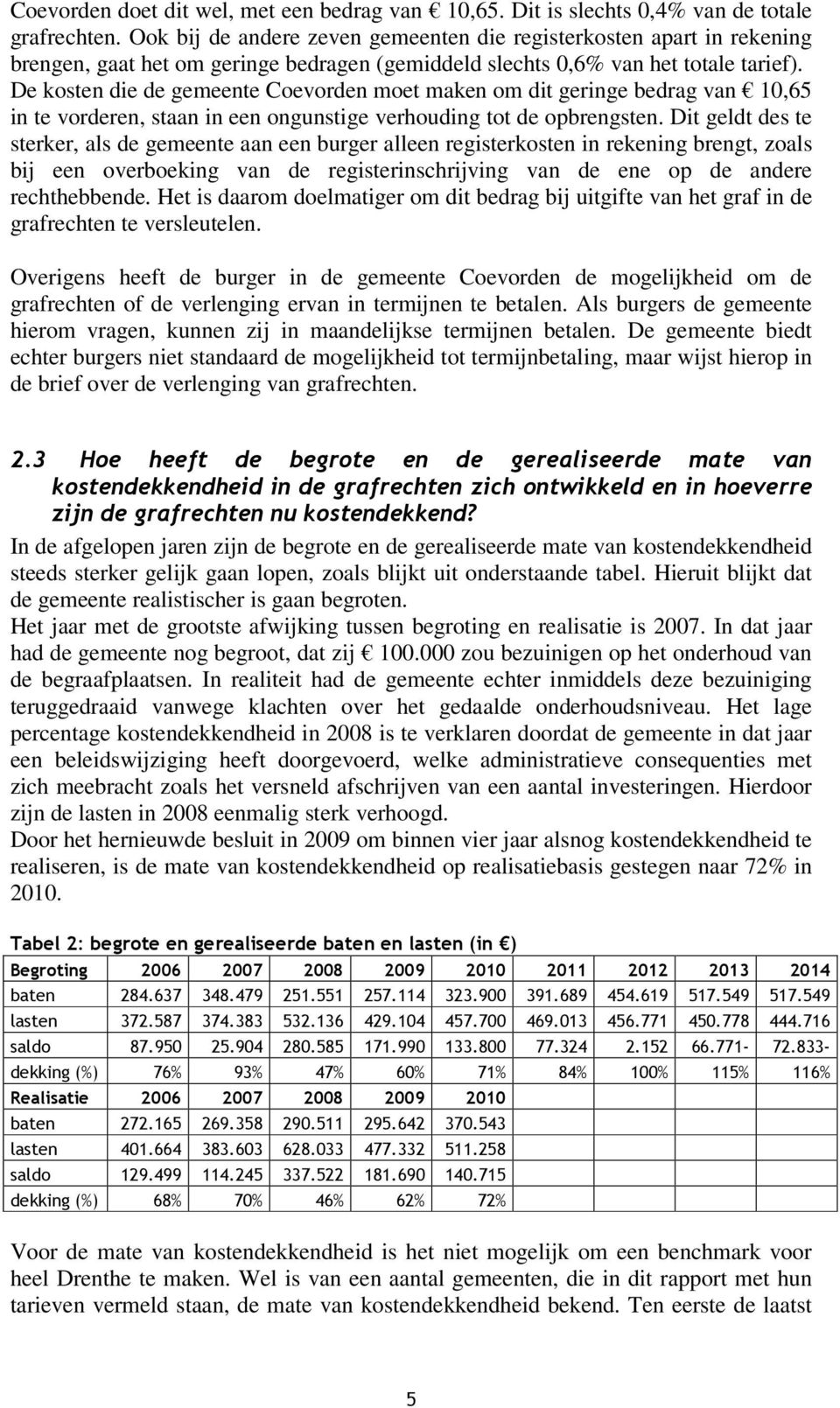 De kosten die de gemeente Coevorden moet maken om dit geringe bedrag van 10,65 in te vorderen, staan in een ongunstige verhouding tot de opbrengsten.