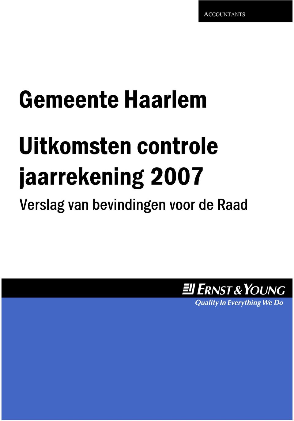 controle jaarrekening 2007