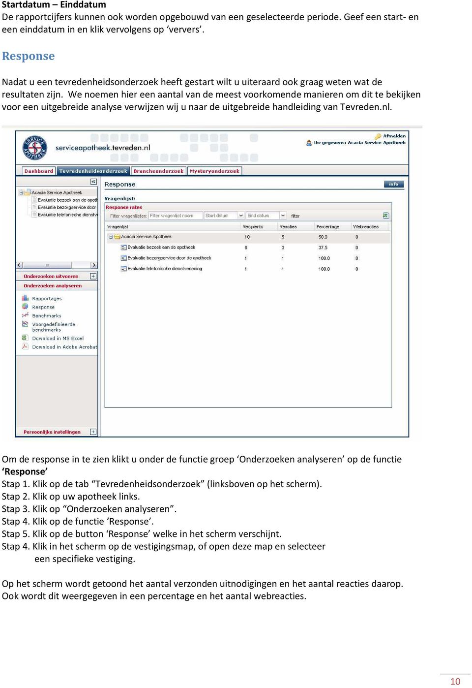 We noemen hier een aantal van de meest voorkomende manieren om dit te bekijken voor een uitgebreide analyse verwijzen wij u naar de uitgebreide handleiding van Tevreden.nl.