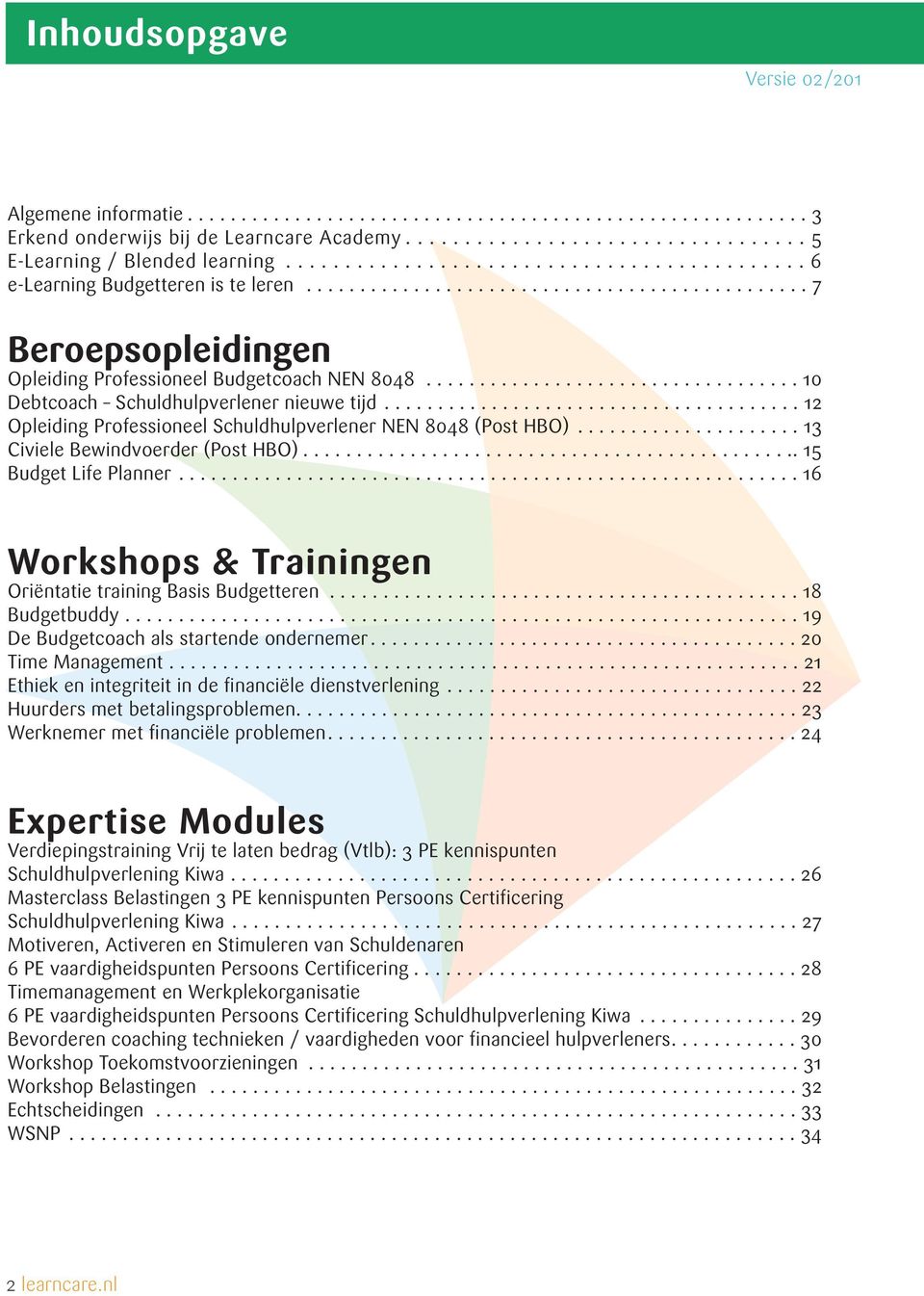 .................................. 10 Debtcoach Schuldhulpverlener nieuwe tijd....................................... 12 Opleiding Professioneel Schuldhulpverlener NEN 8048 (Post HBO).