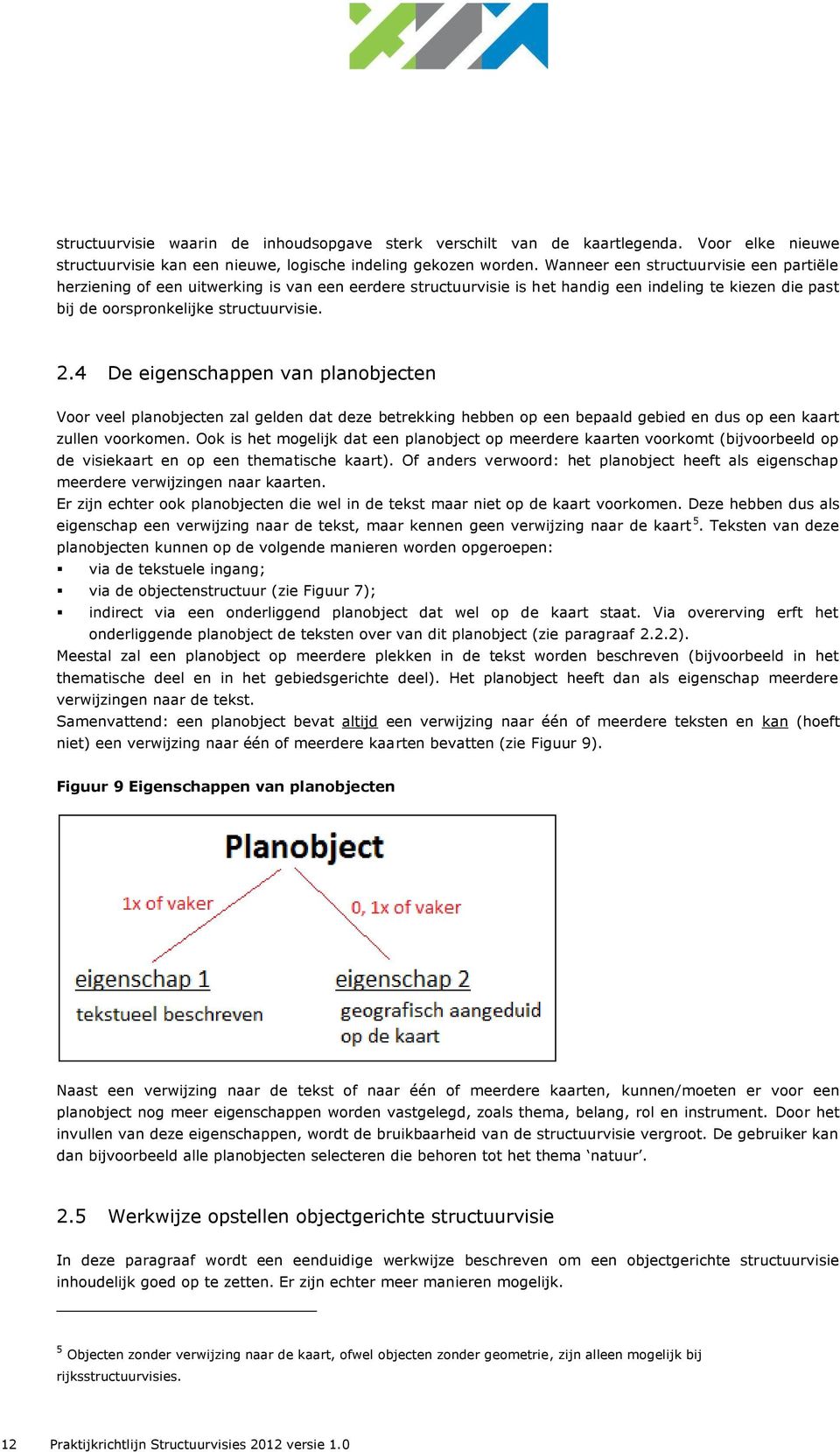 4 De eigenschappen van planobjecten Voor veel planobjecten zal gelden dat deze betrekking hebben op een bepaald gebied en dus op een kaart zullen voorkomen.