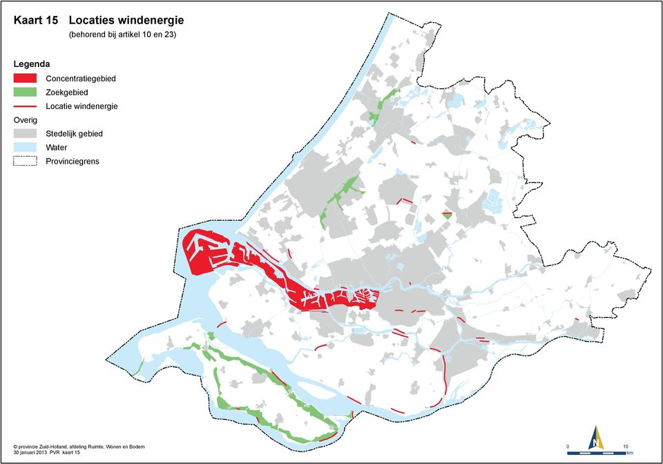 Stedelijk gebied Water Provinciegrens provincie Zuid-Holland,