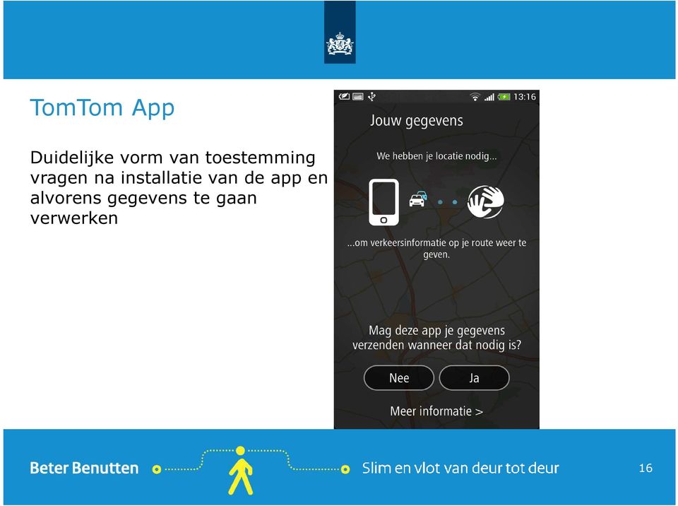 installatie van de app en