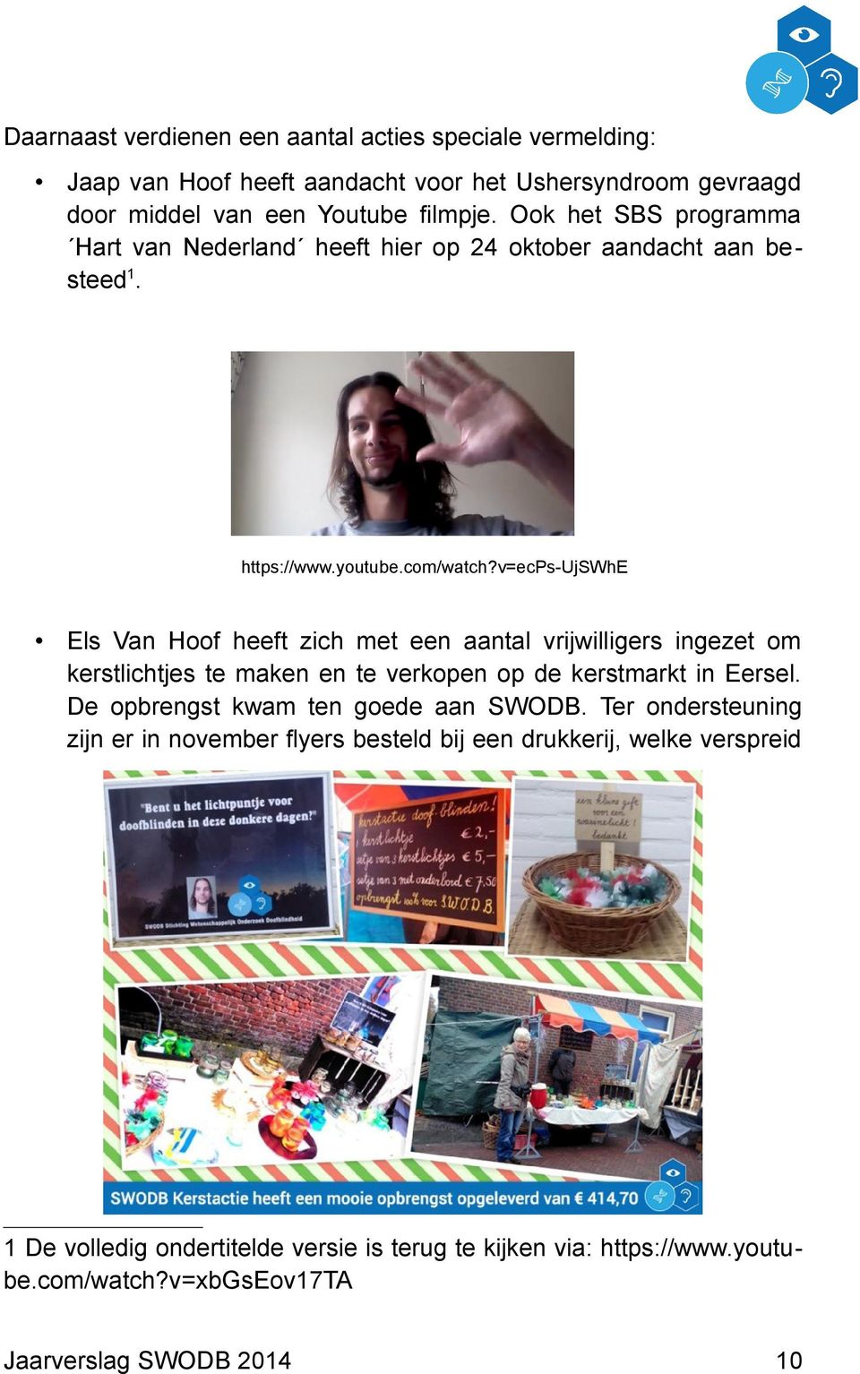 v=ecps-ujswhe Els Van Hoof heeft zich met een aantal vrijwilligers ingezet om kerstlichtjes te maken en te verkopen op de kerstmarkt in Eersel.