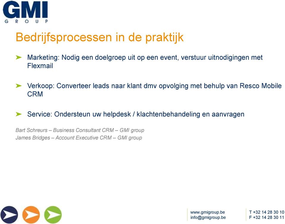 van Resco Mobile CRM Service: Ondersteun uw helpdesk / klachtenbehandeling en aanvragen