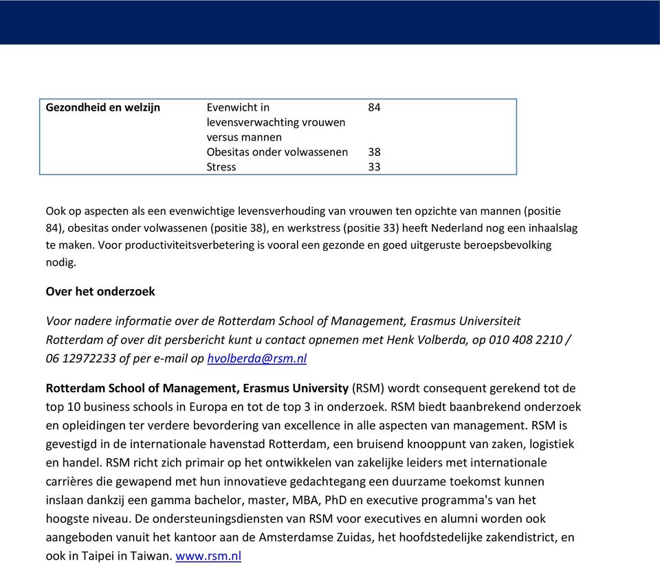 Voor productiviteitsverbetering is vooral een gezonde en goed uitgeruste beroepsbevolking nodig.