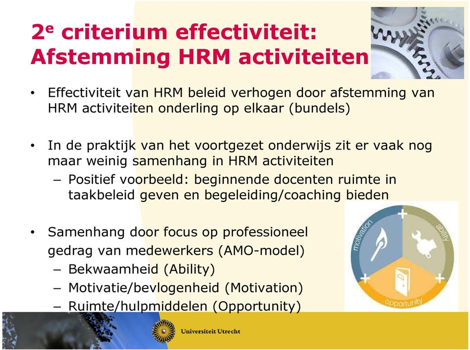 Positief voorbeeld: beginnende docenten ruimte in taakbeleid geven en begeleiding/coaching bieden Samenhang door focus op