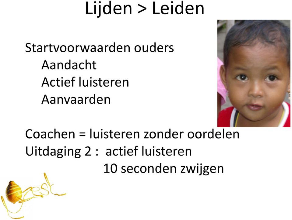 Coachen = luisteren zonder oordelen