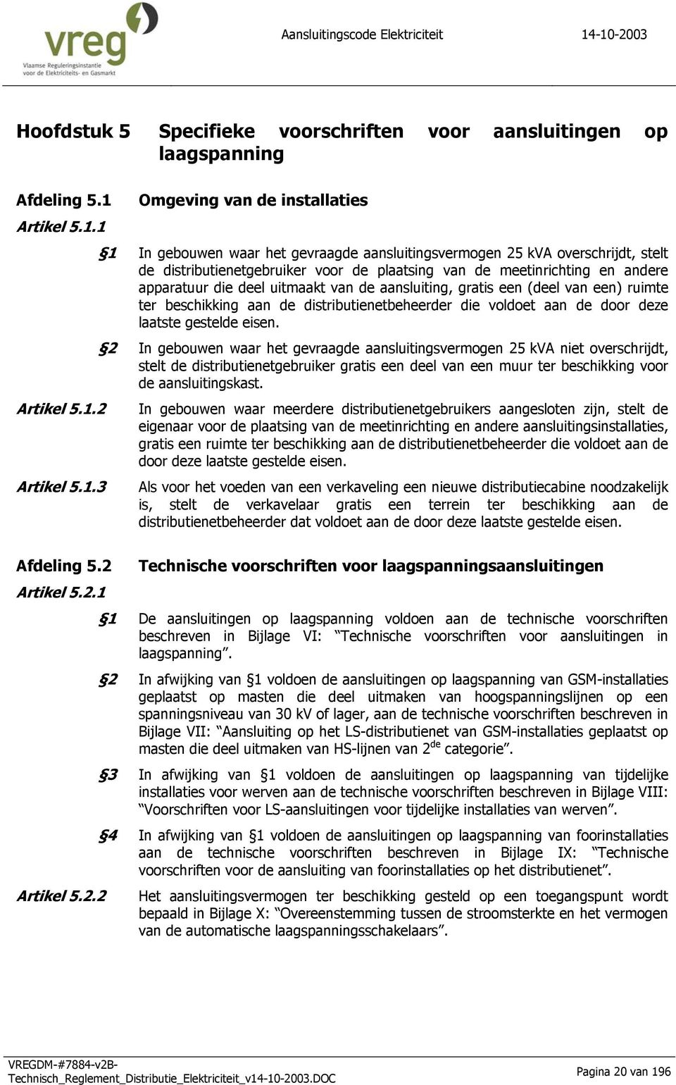 Artikel 5.1.3 Afdeling 5.2 