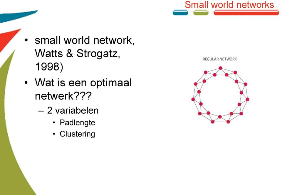 Wat is een optimaal netwerk?