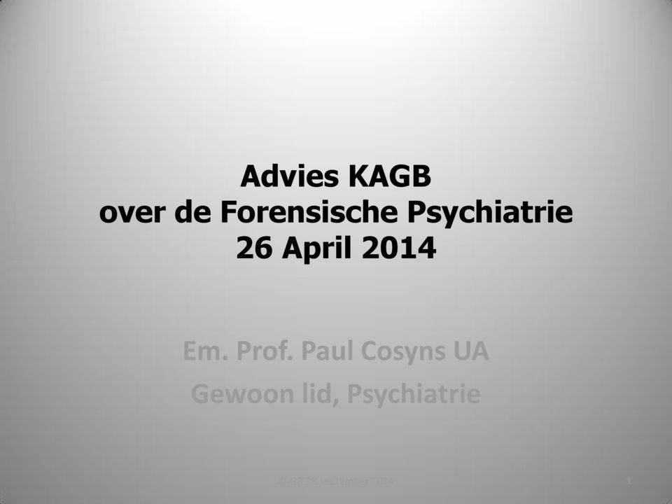 Prof. Paul Cosyns UA Gewoon lid,