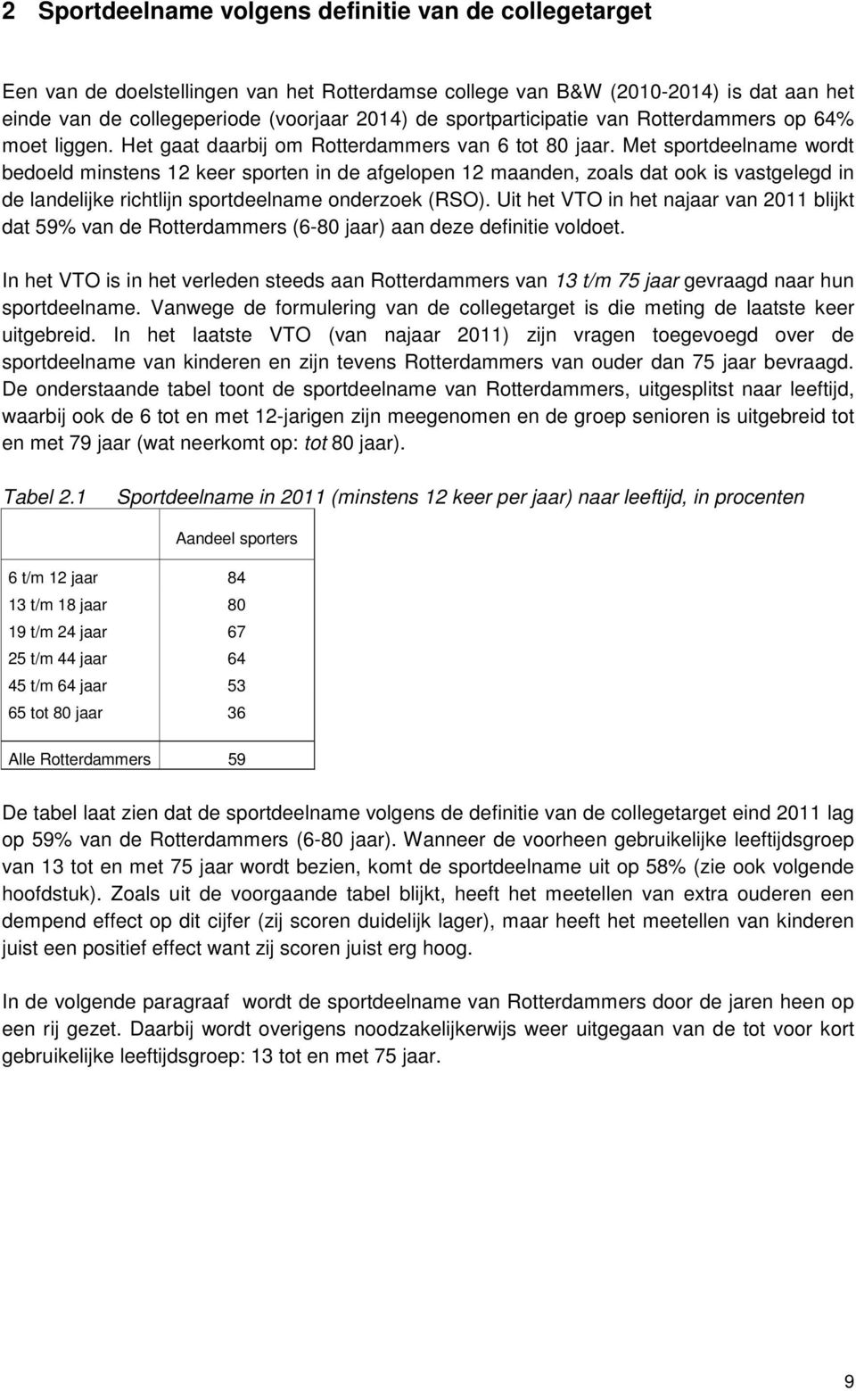 Met sportdeelname wordt bedoeld minstens 12 keer sporten in de afgelopen 12 maanden, zoals dat ook is vastgelegd in de landelijke richtlijn sportdeelname onderzoek (RSO).