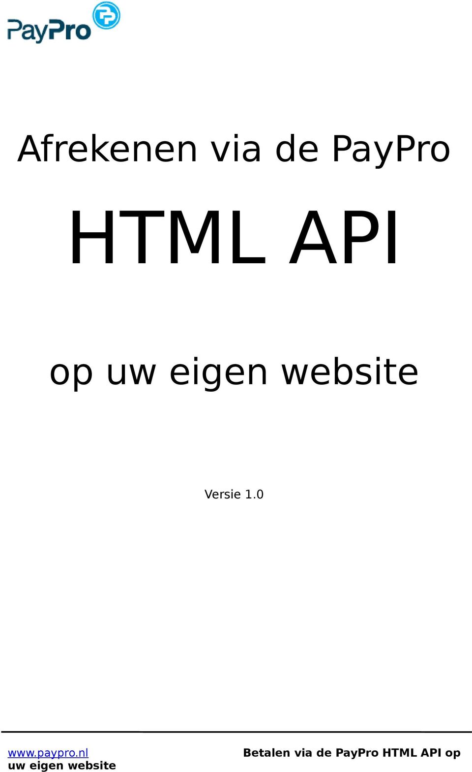 PayPro HTML