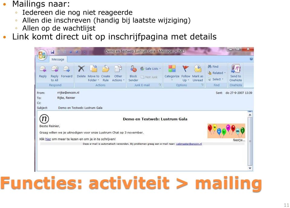 Allen op de wachtlijst Link komt direct uit op