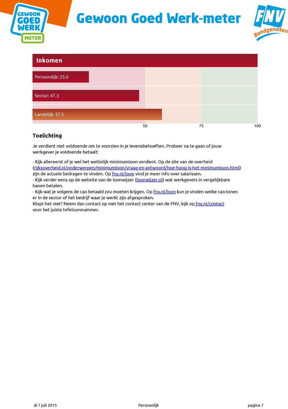 nl/onderwerpen/minimumloon/vraag-en-antwoord/hoe-hoog-is-het-minimumloon.html) zijn de actuele bedragen te vinden. Op fnv.nl/loon vind je meer info over salarissen.