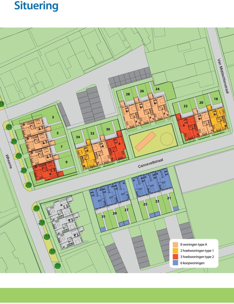 Canneveltstraat 31 29 27 25 23 21 8 woningen