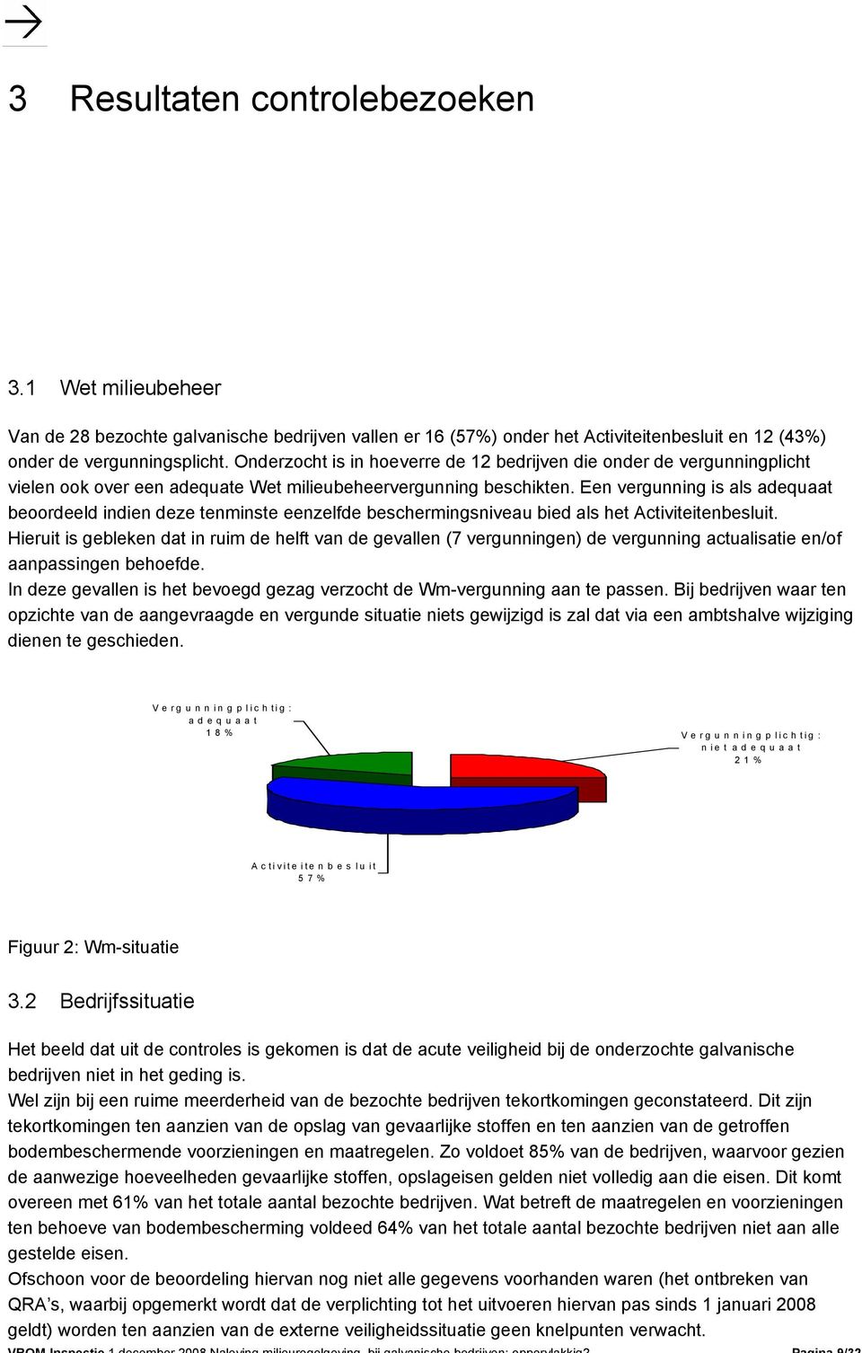 Een vergunning is als adequaat beoordeeld indien deze tenminste eenzelfde beschermingsniveau bied als het Activiteitenbesluit.