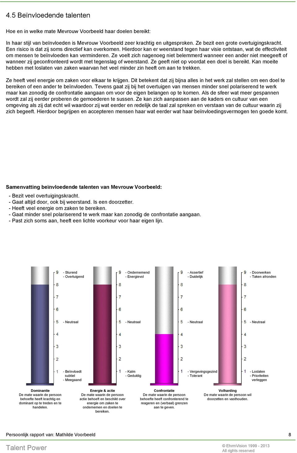 Hierdoor kan er weerstand tegen haar visie ontstaan, wat de effectiviteit om mensen te beïnvloeden kan verminderen.