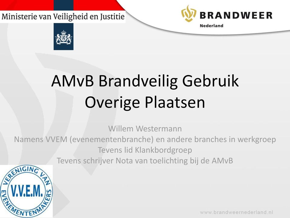 andere branches in werkgroep Tevens lid