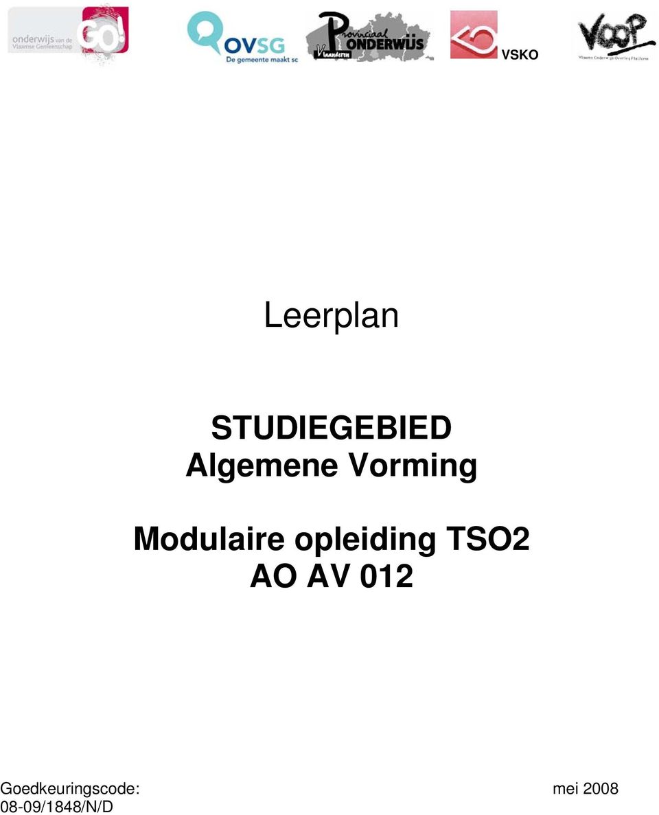 opleiding TSO2 AO AV 012