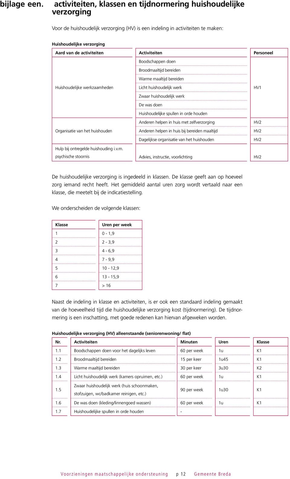 Huishoudelijke werkzaamh