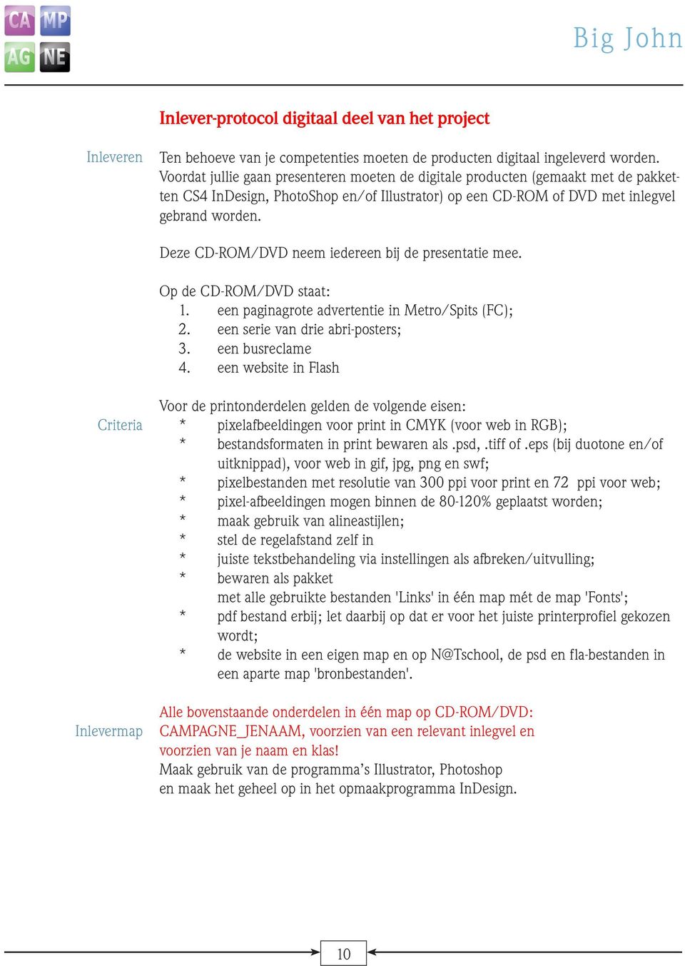 Deze CD-ROM/DVD neem iedereen bij de presentatie mee. Op de CD-ROM/DVD staat: 1. een paginagrote advertentie in Metro/Spits (FC); 2. een serie van drie abri-posters; 3. een busreclame 4.