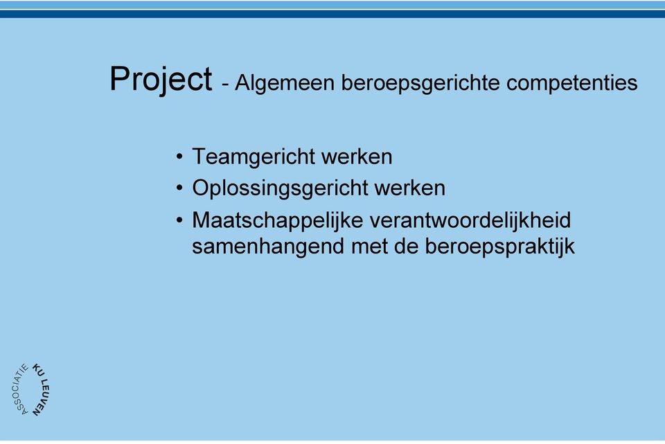 Oplossingsgericht werken Maatschappelijke