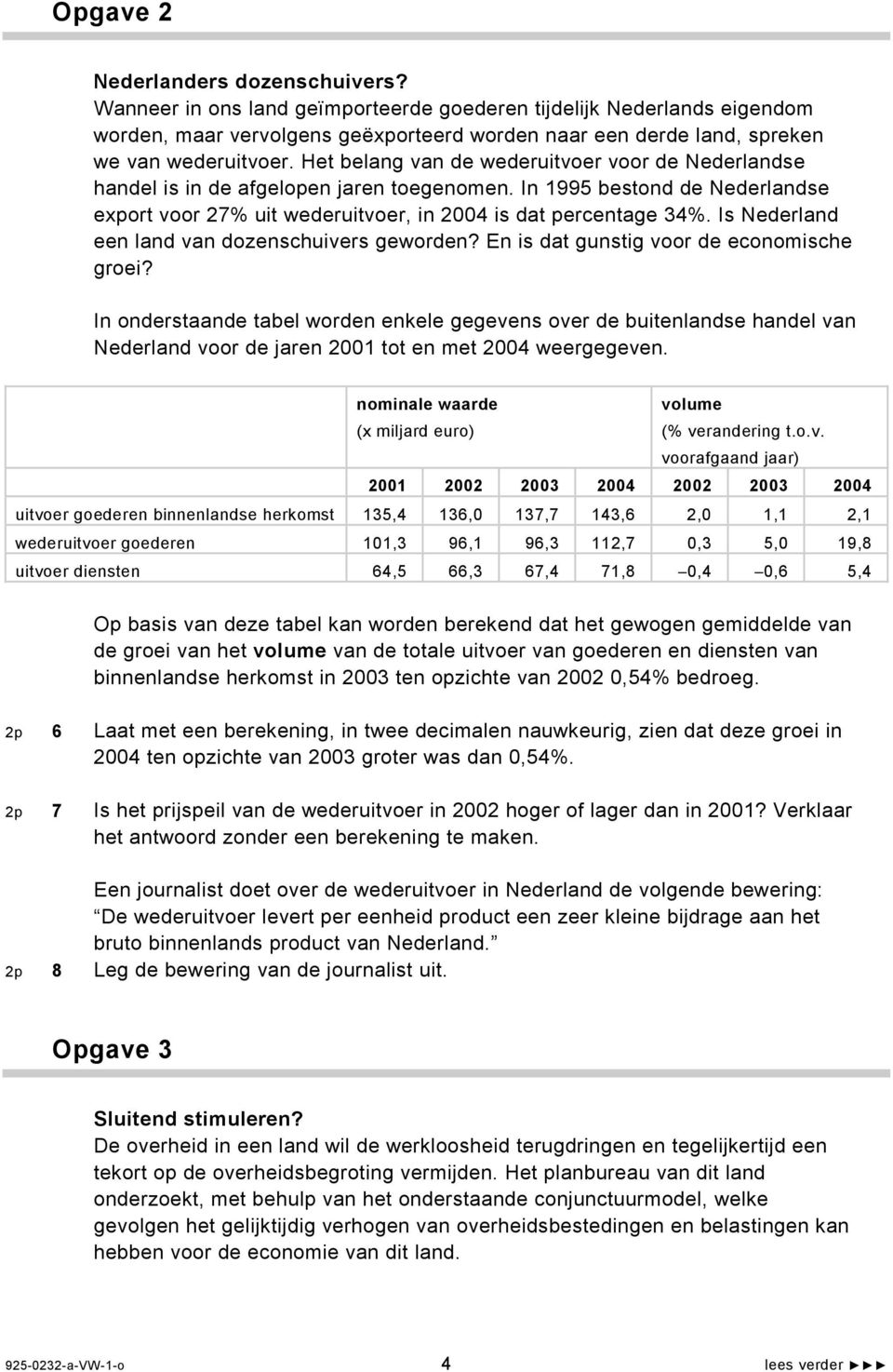 Het belang van de wederuitvoer voor de Nederlandse handel is in de afgelopen jaren toegenomen. In 1995 bestond de Nederlandse export voor 27% uit wederuitvoer, in 2004 is dat percentage 34%.