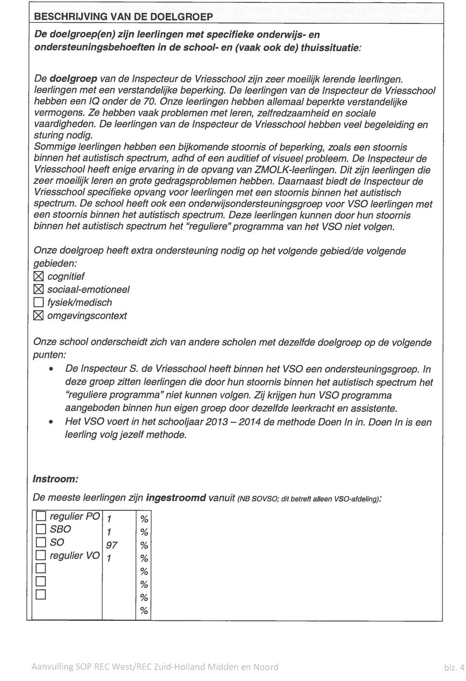 Onze leerlingen hebben allemaal beperkte verstandelijke vermogens. Ze hebben vaak problemen met leren, zelfredzaamheid en sociale vaardigheden.