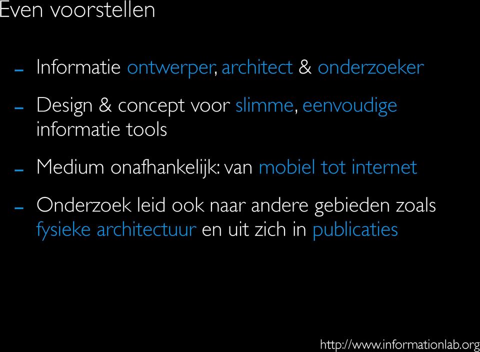 van mobiel tot internet - Onderzoek leid ook naar andere gebieden zoals