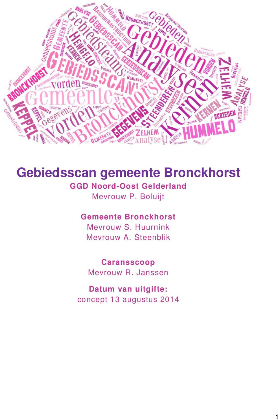Boluijt Gemeente Bronckhorst Mevrouw S.