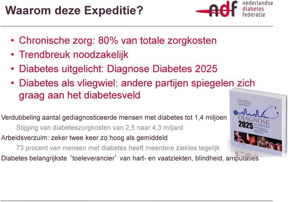 andere partijen spiegelen zich graag aan het diabetesveld Verdubbeling aantal gediagnosticeerde mensen met diabetes tot 1,4 miljoen