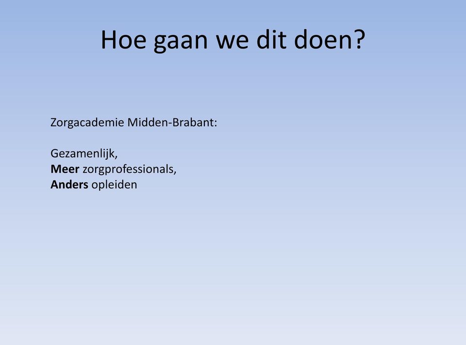 Midden-Brabant: