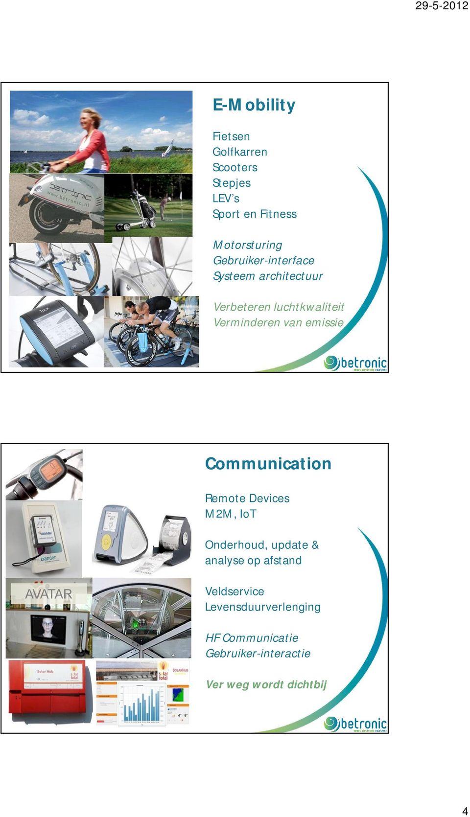 emissie Communication Remote Devices M2M, IoT Onderhoud, update & analyse op afstand