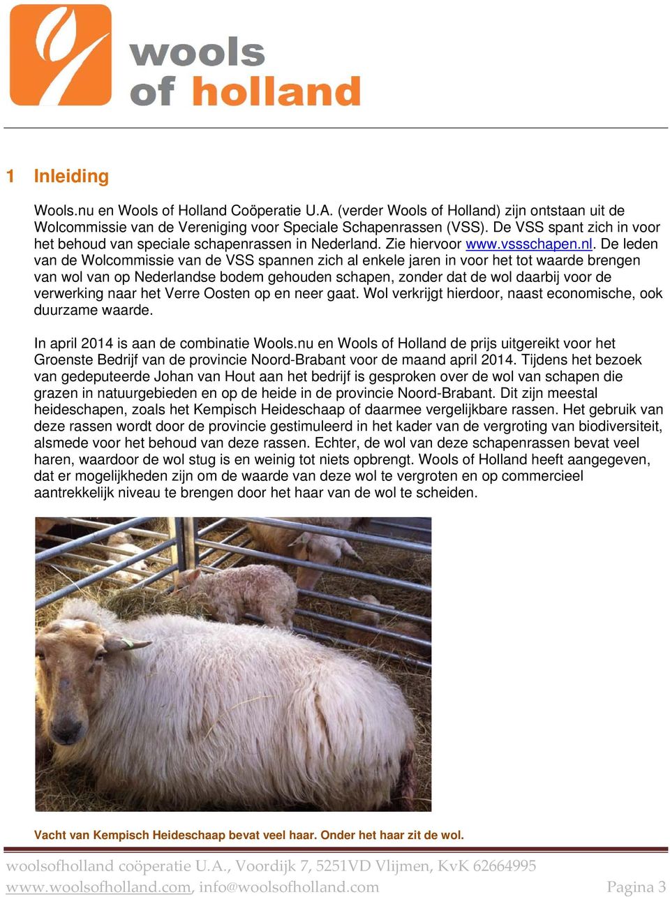 De leden van de Wolcommissie van de VSS spannen zich al enkele jaren in voor het tot waarde brengen van wol van op Nederlandse bodem gehouden schapen, zonder dat de wol daarbij voor de verwerking