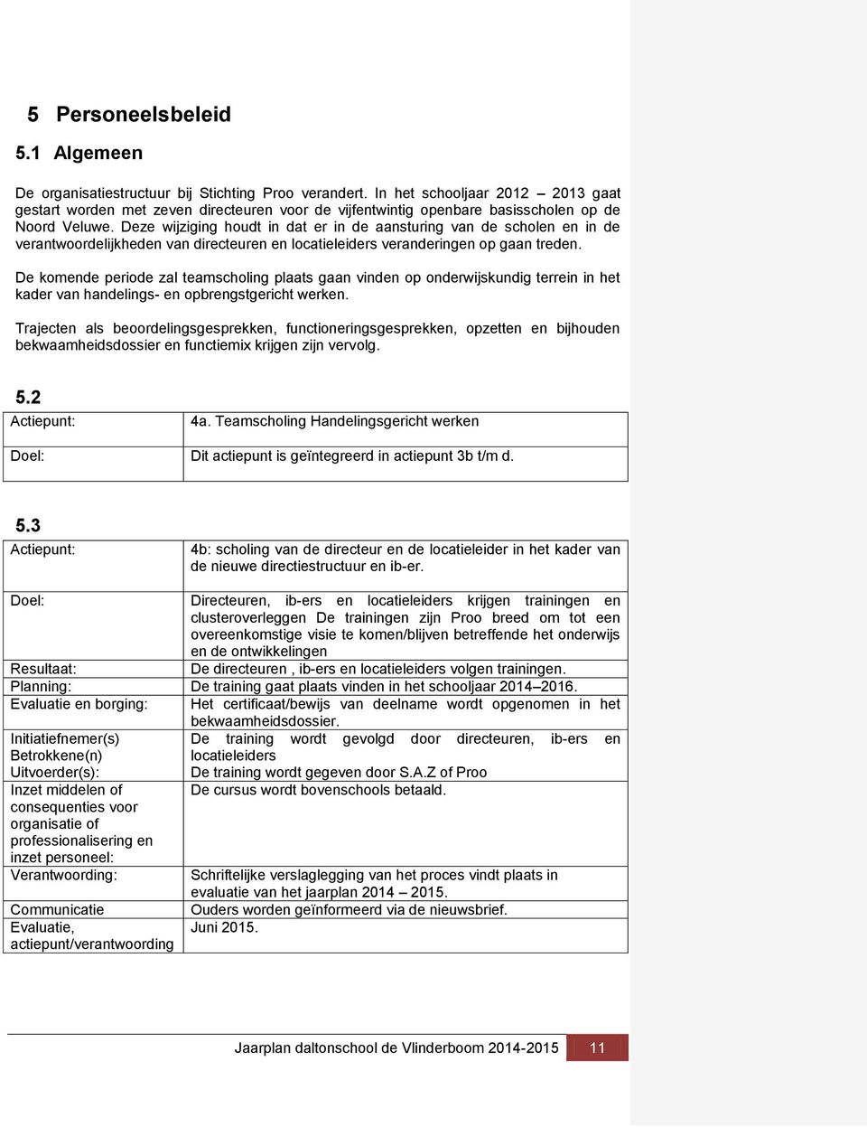 Deze wijziging houdt in dat er in de aansturing van de scholen en in de verantwoordelijkheden van directeuren en locatieleiders veranderingen op gaan treden.